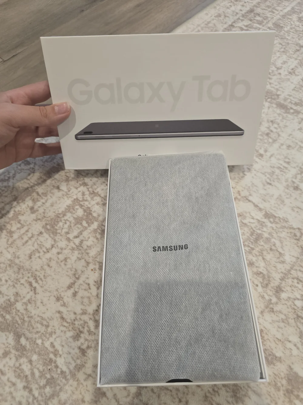 Samsung Tablet in Light Gray